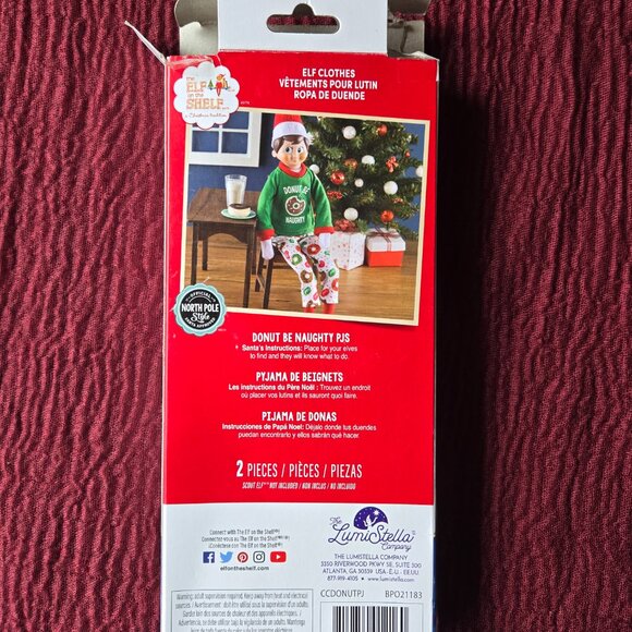Elf on the Shelf Donut Be Naughty Doll 2 Piece Set for Christmas Memories (NWT) - Picture 2 of 5